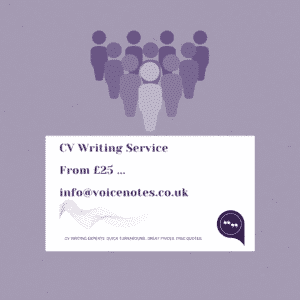 CV writing UK