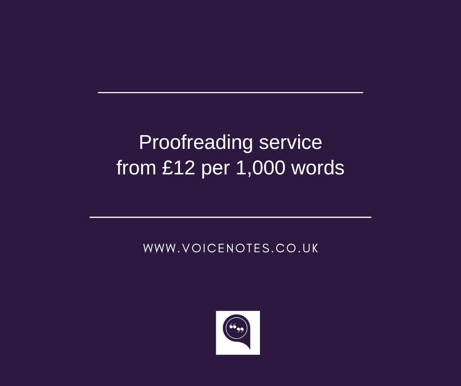 proofreading rates per 1000 words uk